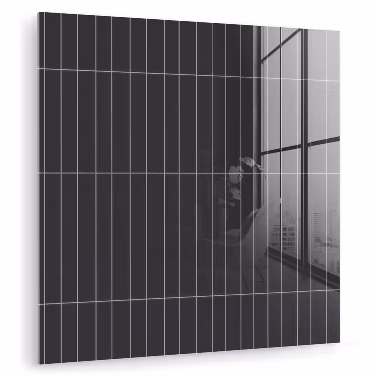 Verticaal - Wandtegel - Donkergrijs plexiglas 5mm klein 11 -zzzproduct_nieuw