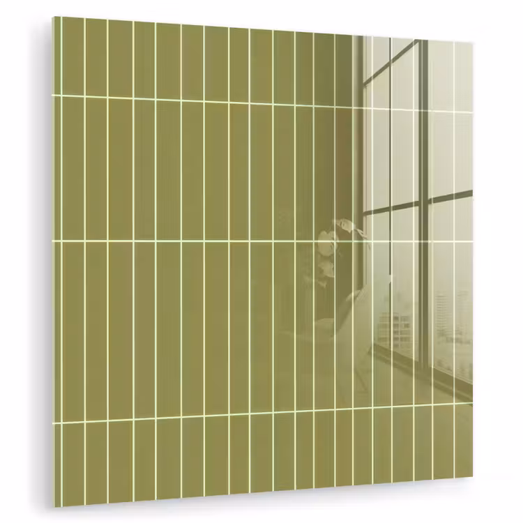 Verticaal - Wandtegel - Olijfgroen plexiglas 5mm klein 11 -zzzproduct_nieuw