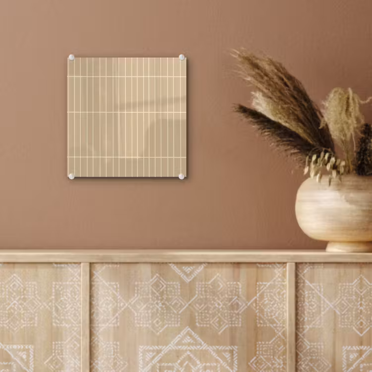 Verticaal - Wandtegel - Zand - Beige plexiglas 5mm klein 11 -sfeer5