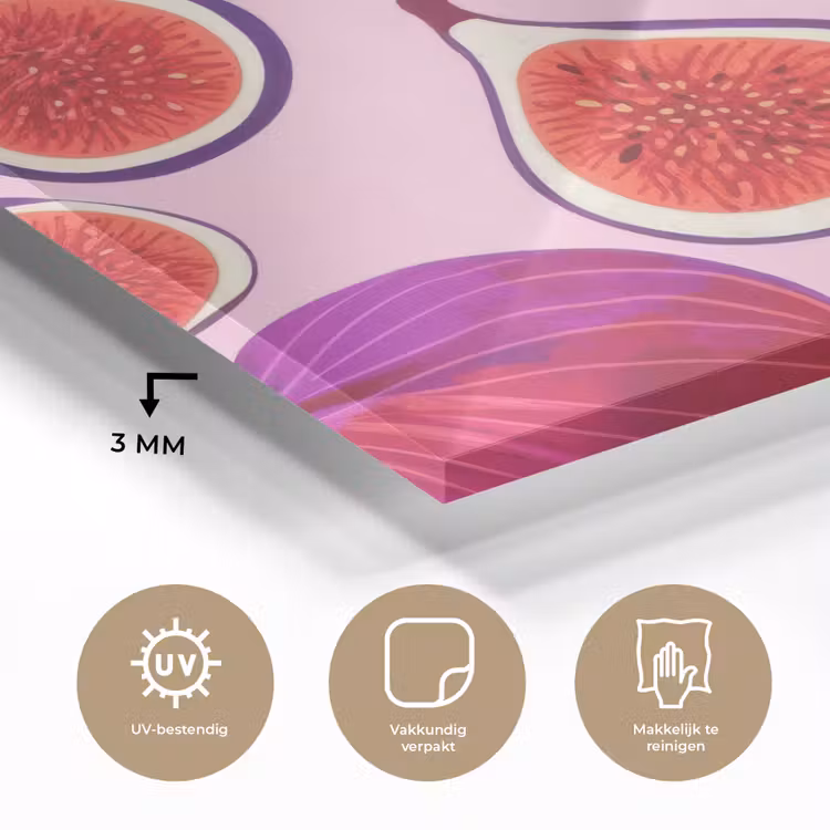 Vijgen - Roze - Paars plexiglas 5mm klein -sfeer2