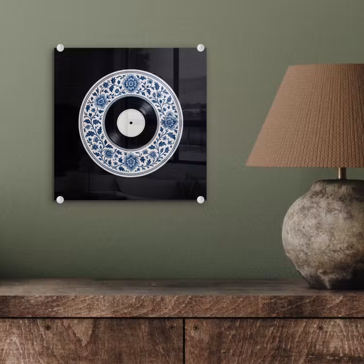 Vinyl - LP - Delfts Blauw - Muziek plexiglas 5mm klein -sfeer3