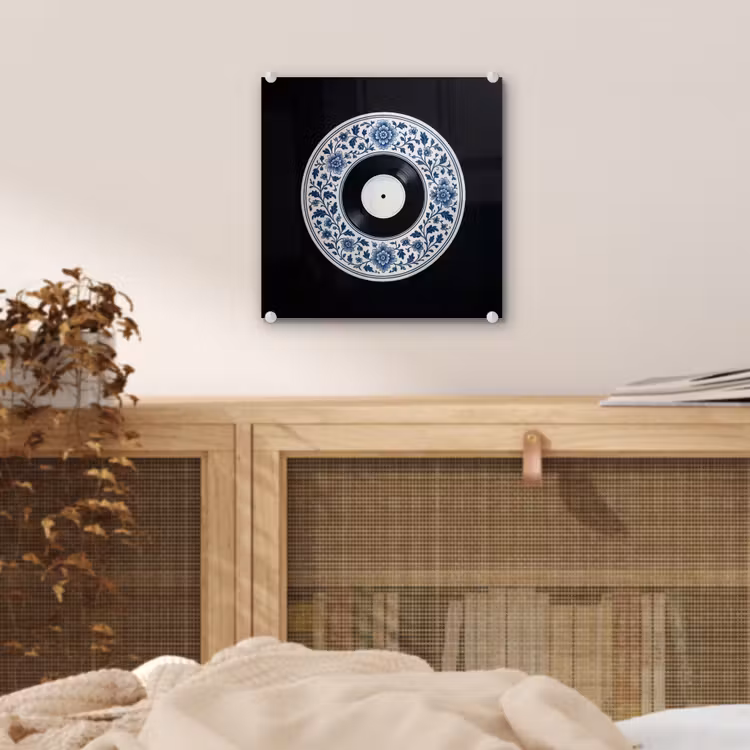 Vinyl - LP - Delfts Blauw - Muziek plexiglas 5mm klein -sfeer4