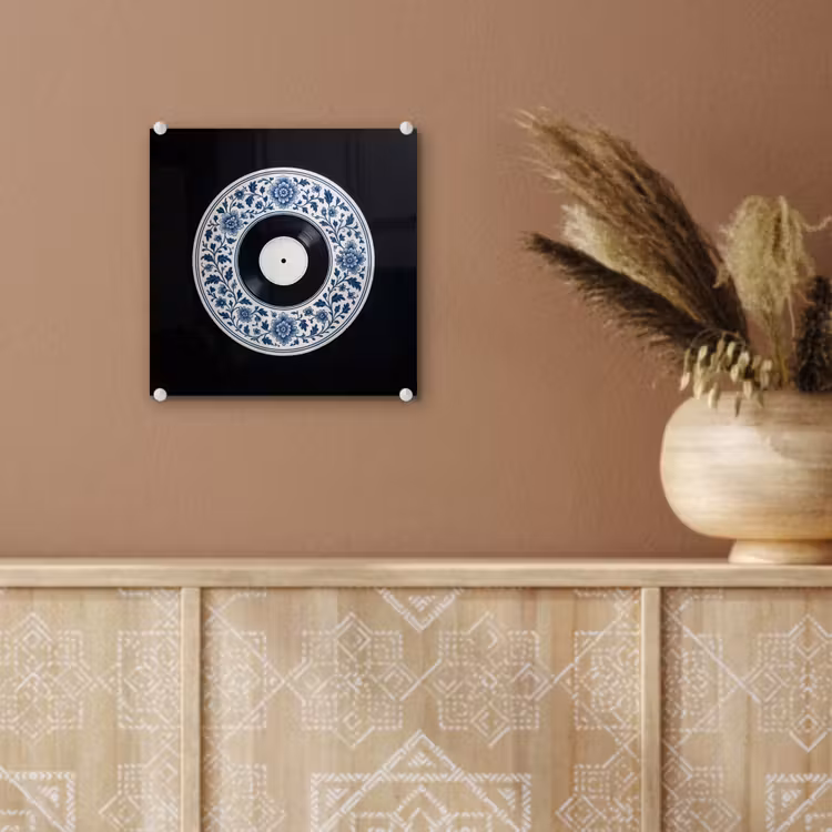 Vinyl - LP - Delfts Blauw - Muziek plexiglas 5mm klein -sfeer5