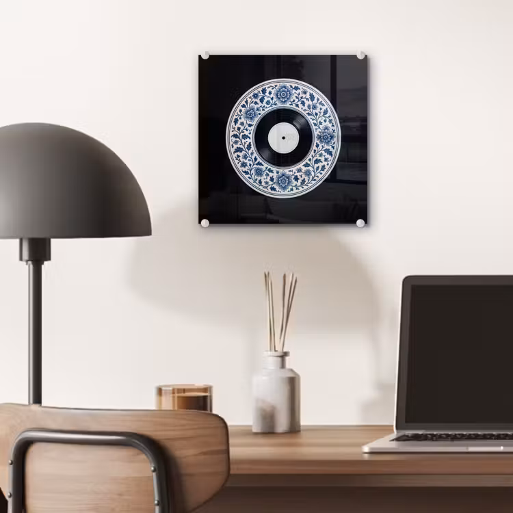 Vinyl - LP - Delfts Blauw - Muziek plexiglas 5mm klein -sfeer6