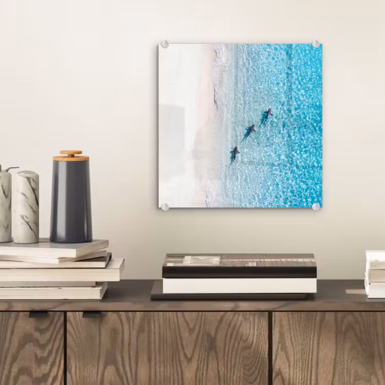 Vis - Oceaan - Strand - Turquoise - Natuur plexiglas 5mm klein -sfeer1