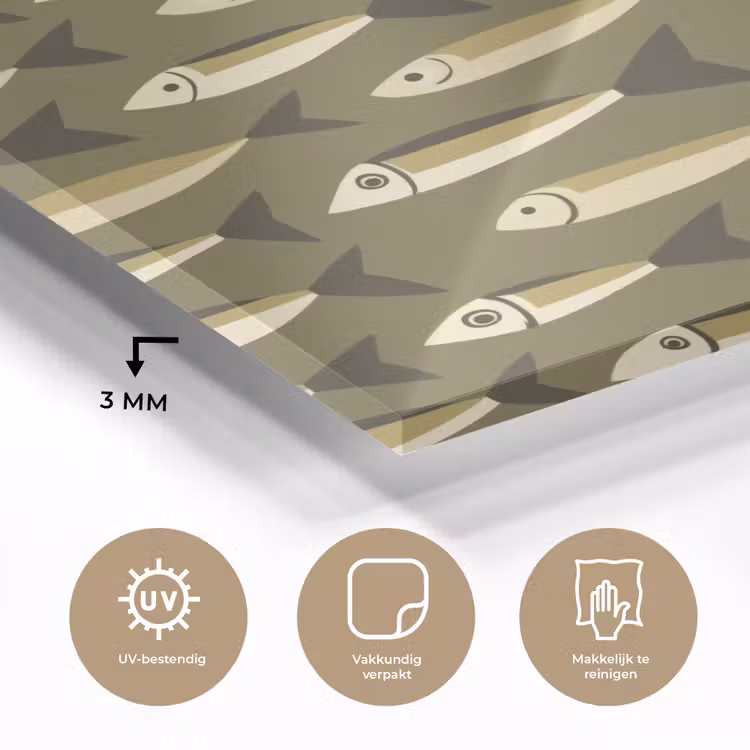 Vis - Patroon - Groen plexiglas 5mm klein 11 -sfeer2