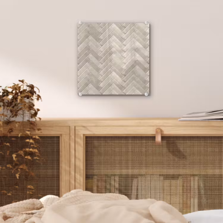 Visgraat - Wandtegel - Beige plexiglas 5mm klein 11 -sfeer4