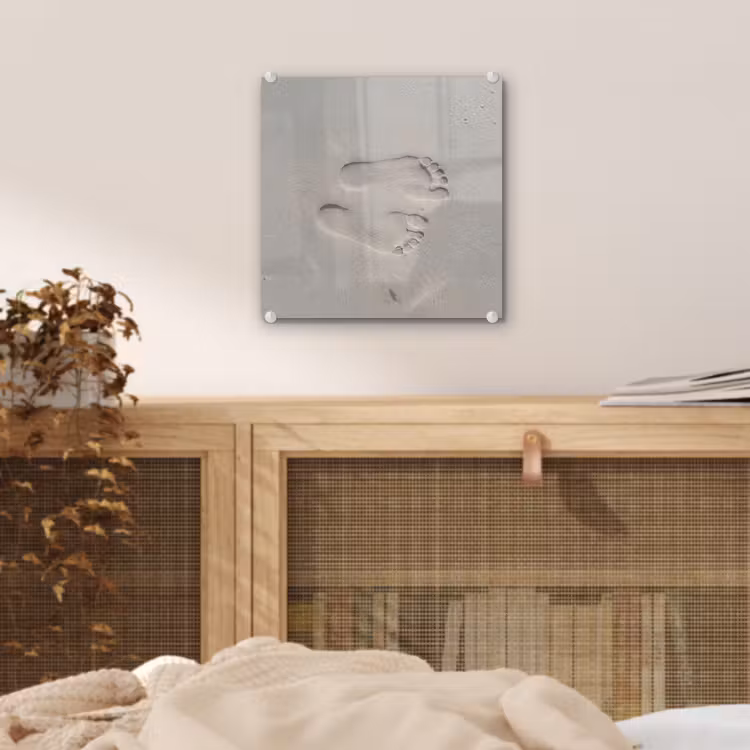 Voeten - Afdrukken - Zand plexiglas 5mm klein -sfeer4