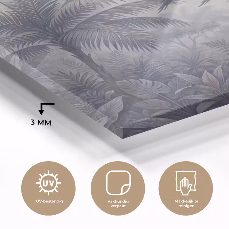 Vogel - Vliegend - Jungle - Vintage - Dieren plexiglas 5mm klein -sfeer2