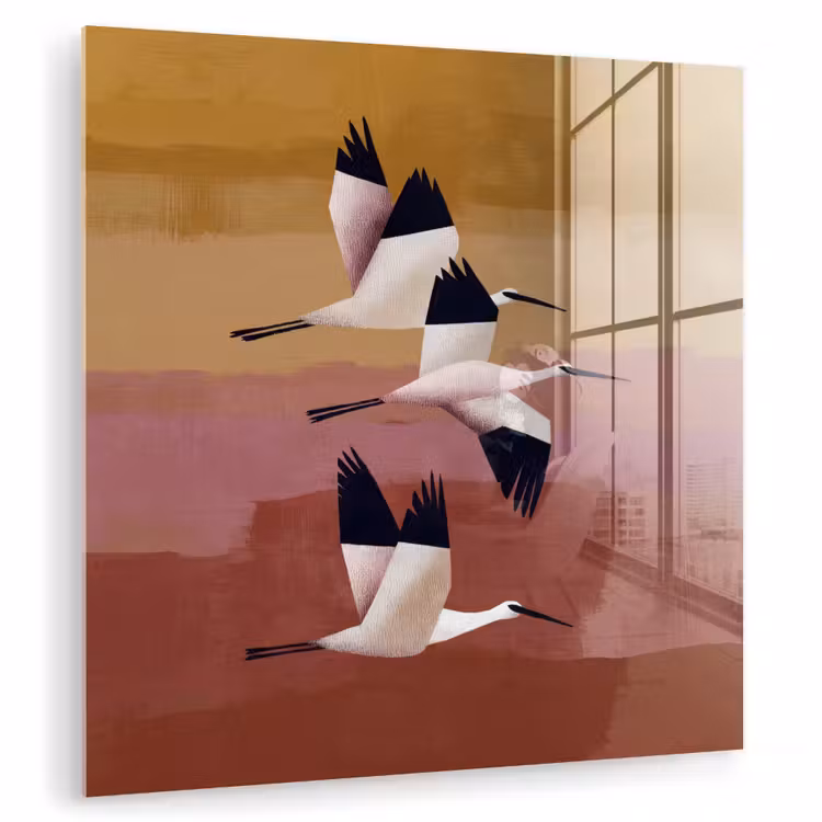 Vogels - Snavel - Abstract plexiglas 5mm klein -zzzproduct_nieuw