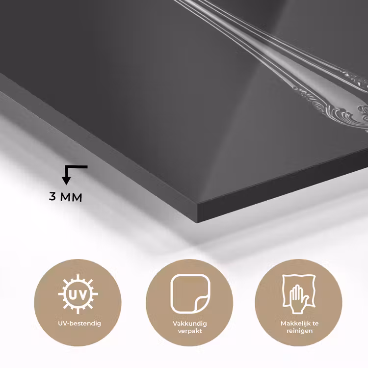 Vork - Mes - Zilver plexiglas 5mm klein -sfeer2