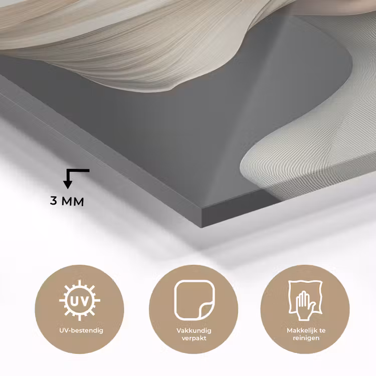 Vrouw - Beige - hoed plexiglas 5mm klein -sfeer2