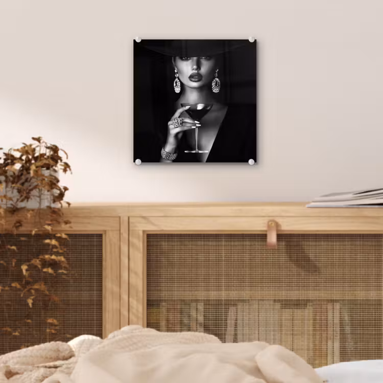 Vrouw - Cocktail - Chic plexiglas 5mm klein -sfeer4