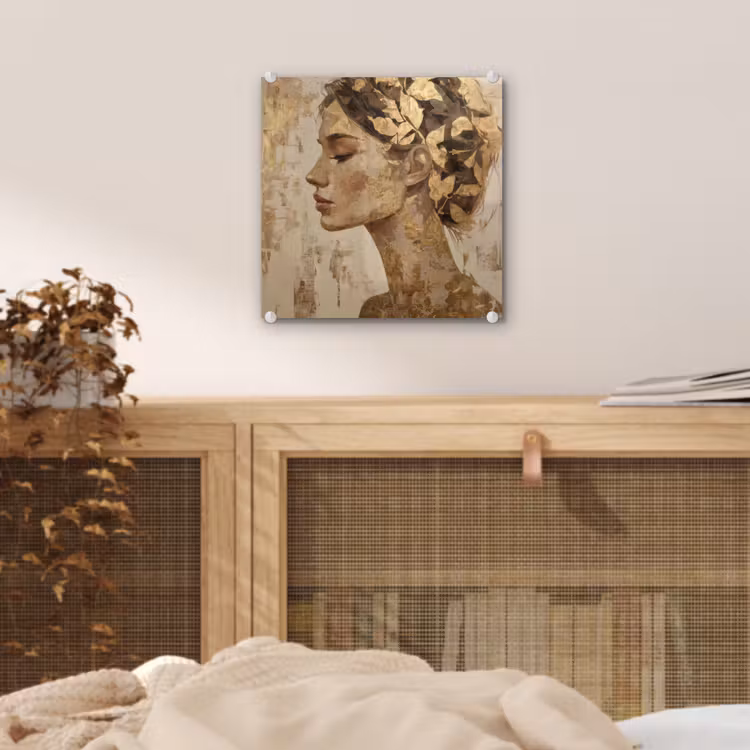 Vrouw - Goud - Abstract - Textuur plexiglas 5mm klein -sfeer4