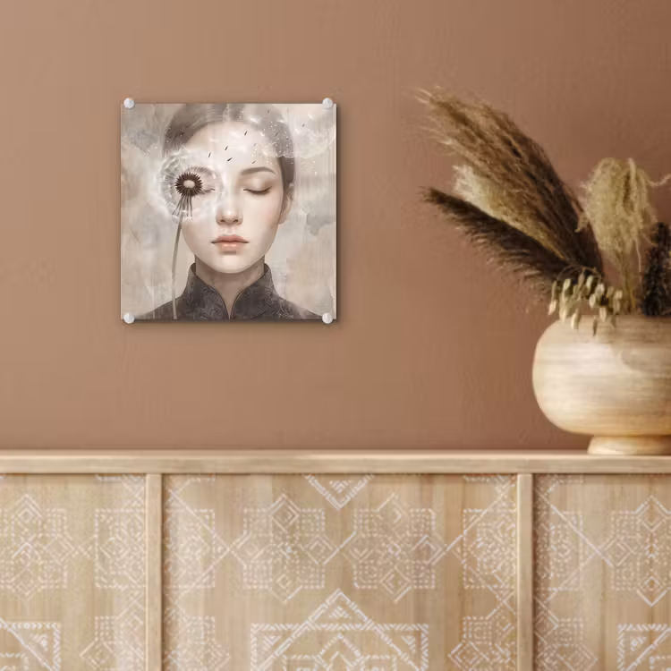 Vrouw - Sereen - Grijs plexiglas 5mm klein -sfeer5