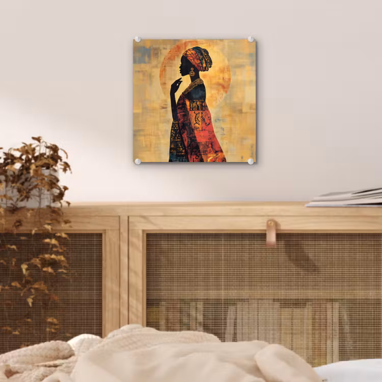 Vrouw - Silhouet - Patronen - Sierlijk plexiglas 5mm klein -sfeer4