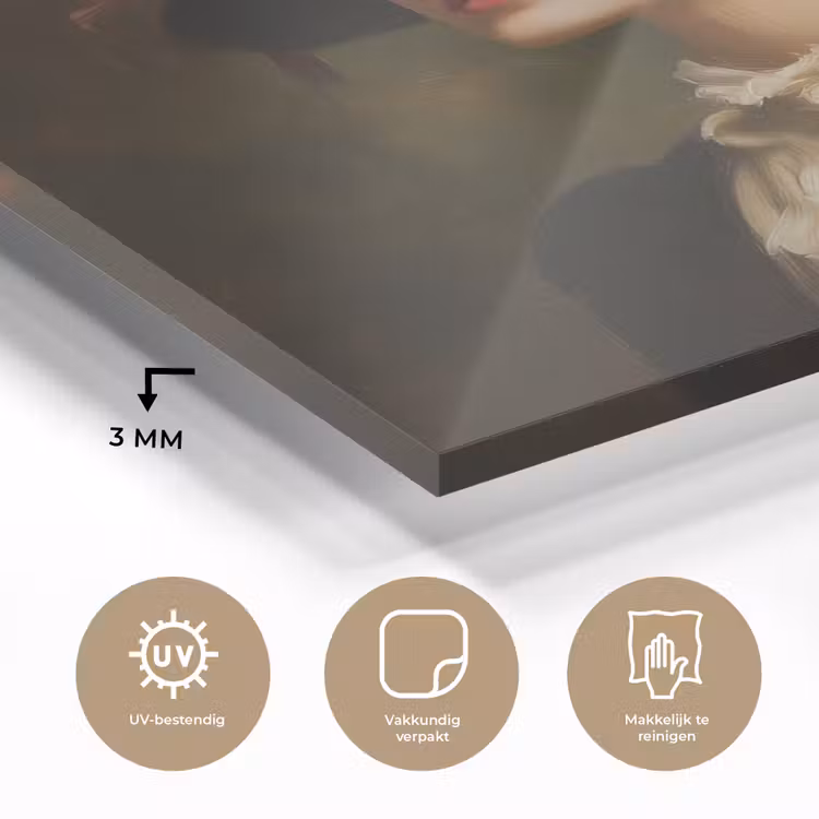 Vrouw - Victoriaans - Portret plexiglas 5mm klein -sfeer2