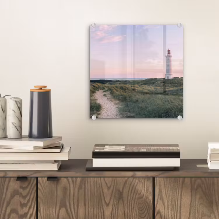 Vuurtoren - Duinlandschap - Zee plexiglas 5mm klein -sfeer1