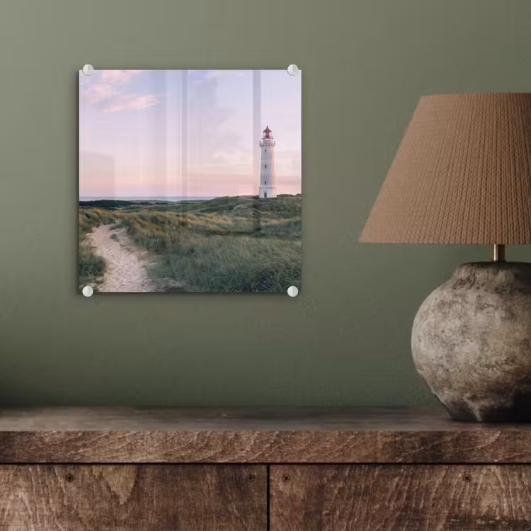 Vuurtoren - Duinlandschap - Zee plexiglas 5mm klein -sfeer3
