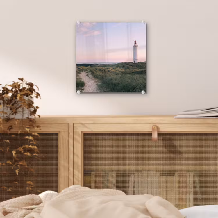 Vuurtoren - Duinlandschap - Zee plexiglas 5mm klein -sfeer4