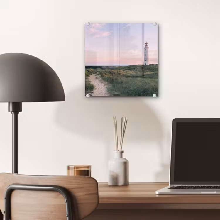 Vuurtoren - Duinlandschap - Zee plexiglas 5mm klein -sfeer6
