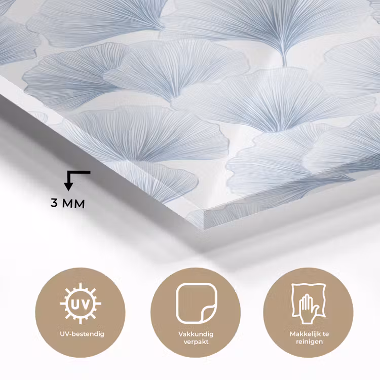 Waaier - Modern - Blauw plexiglas 5mm klein 11 -sfeer2