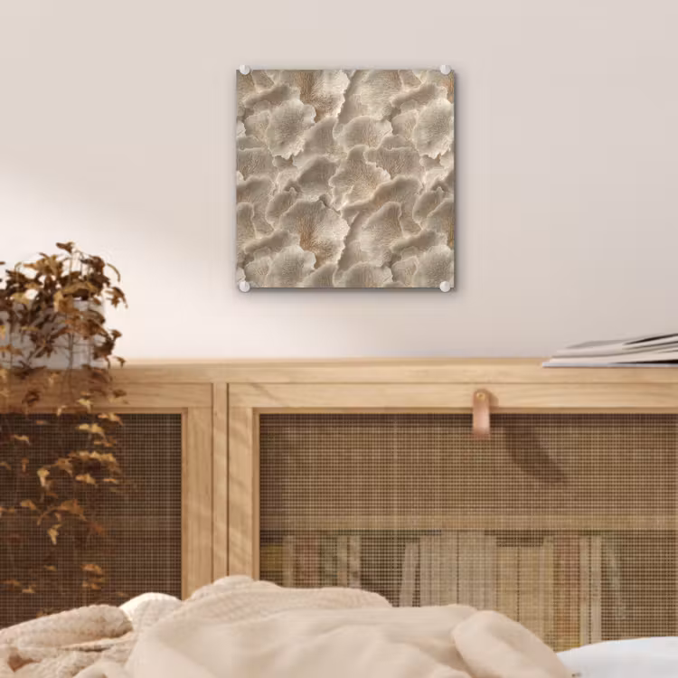 Waaierstructuren - Beige - Vezeltextuur plexiglas 5mm klein 11 -sfeer4