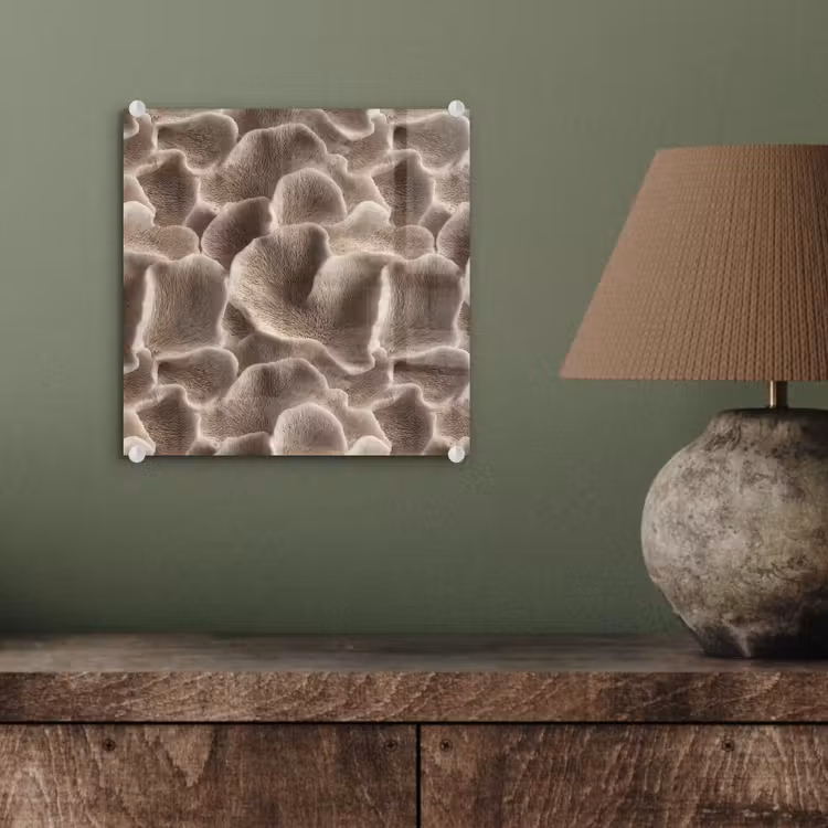 Waaiervorm - Beige - Vezel textuur plexiglas 5mm klein 11 -sfeer3
