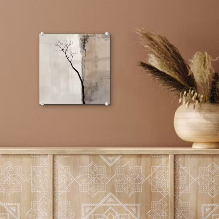 Wabi sabi - Plant - Beige plexiglas 5mm klein -sfeer5