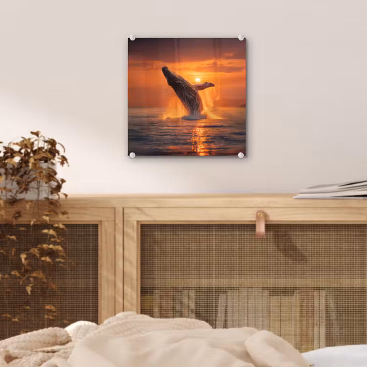 Walvis - Zon - Zee plexiglas 5mm klein -sfeer4