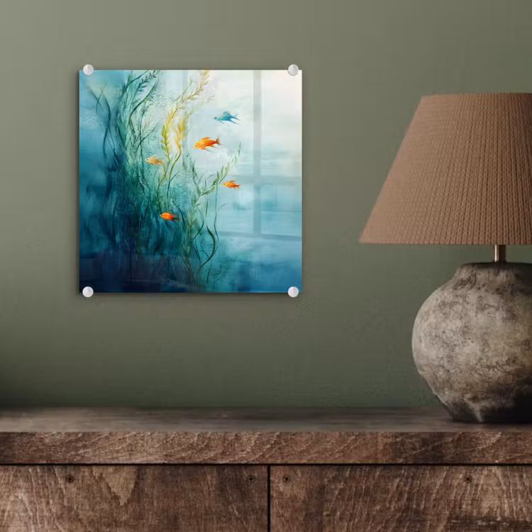 Waterplanten - Vissen - Kleurrijk - Water plexiglas 5mm klein -sfeer3