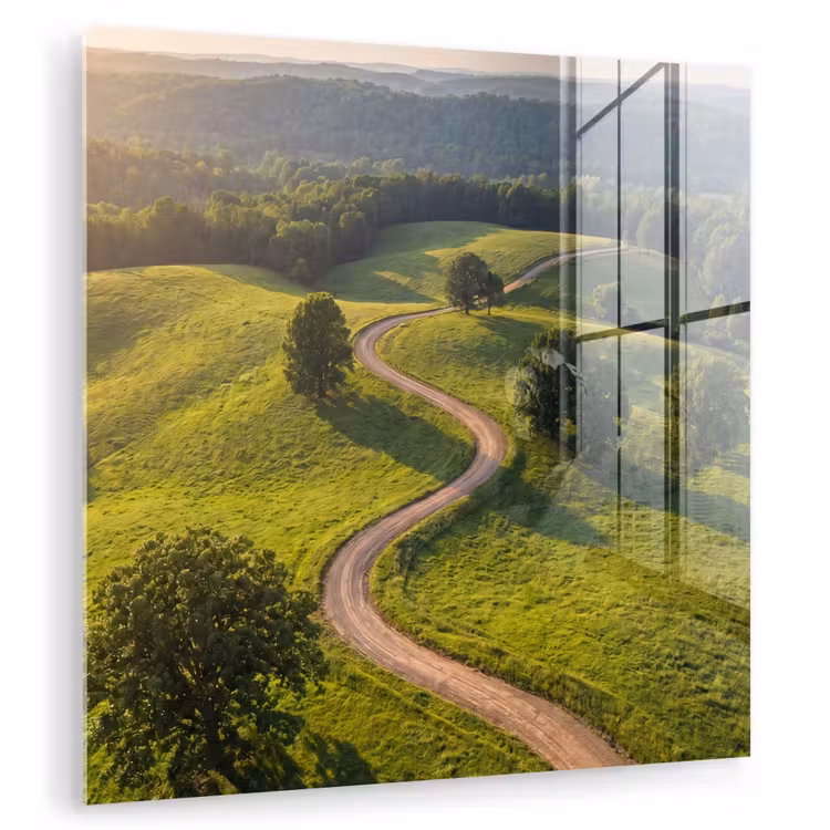 Weg - Weide - Natuur - Groen plexiglas 5mm klein -zzzproduct_nieuw