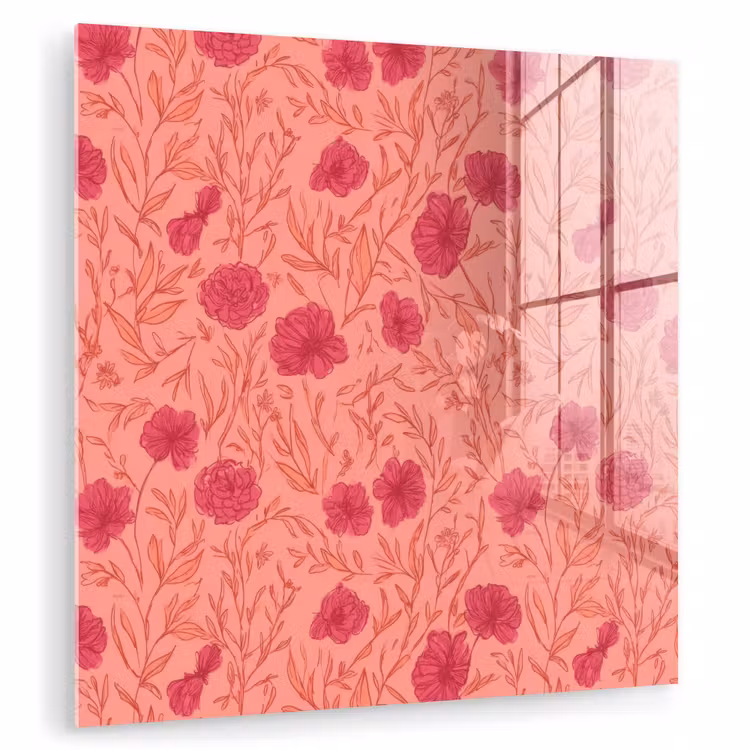 Weidebloemen - Romantisch - Roze plexiglas 5mm klein 11 -zzzproduct_nieuw