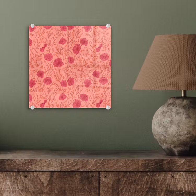 Weidebloemen - Romantisch - Roze plexiglas 5mm klein 11 -sfeer3