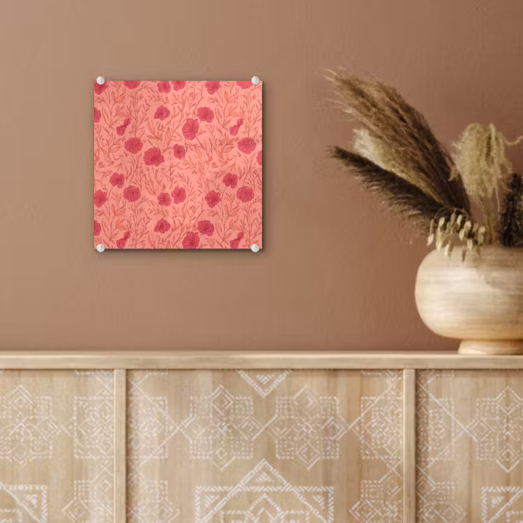Weidebloemen - Romantisch - Roze plexiglas 5mm klein 11 -sfeer5