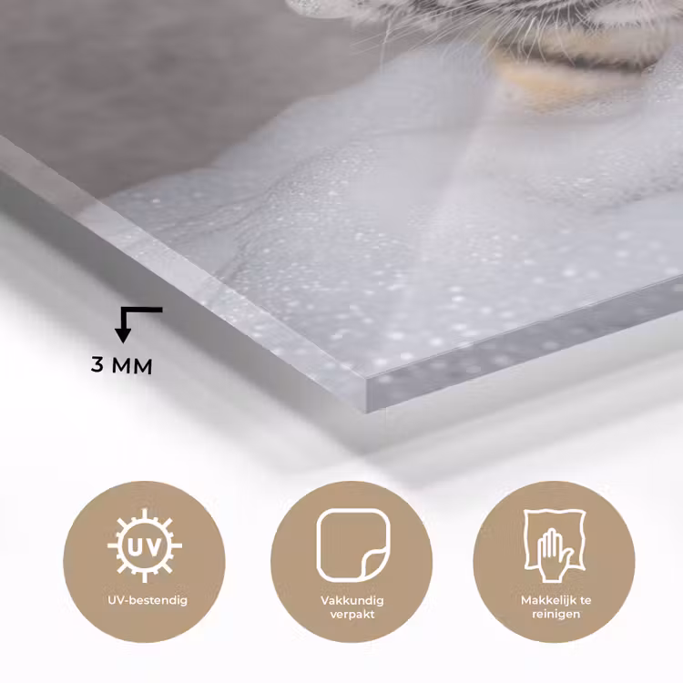 Welpje - Bad - Geel plexiglas 5mm klein -sfeer2