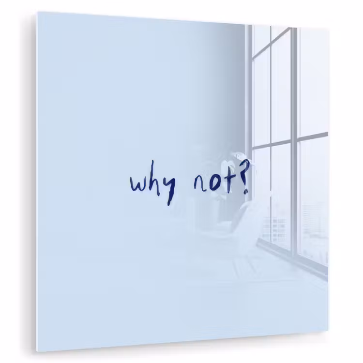 Why not - Blauw - Donker blauw - Quote plexiglas 5mm klein -zzzproduct_nieuw