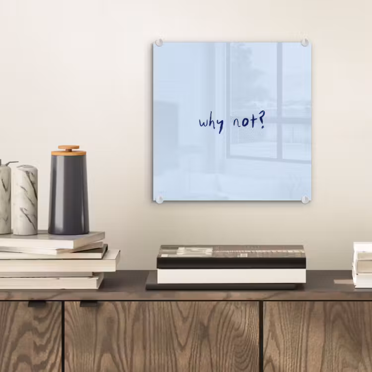Why not - Blauw - Donker blauw - Quote plexiglas 5mm klein -sfeer1