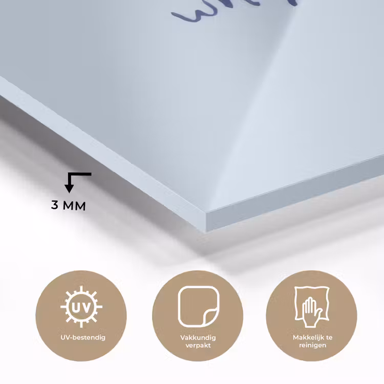 Why not - Blauw - Donker blauw - Quote plexiglas 5mm klein -sfeer2