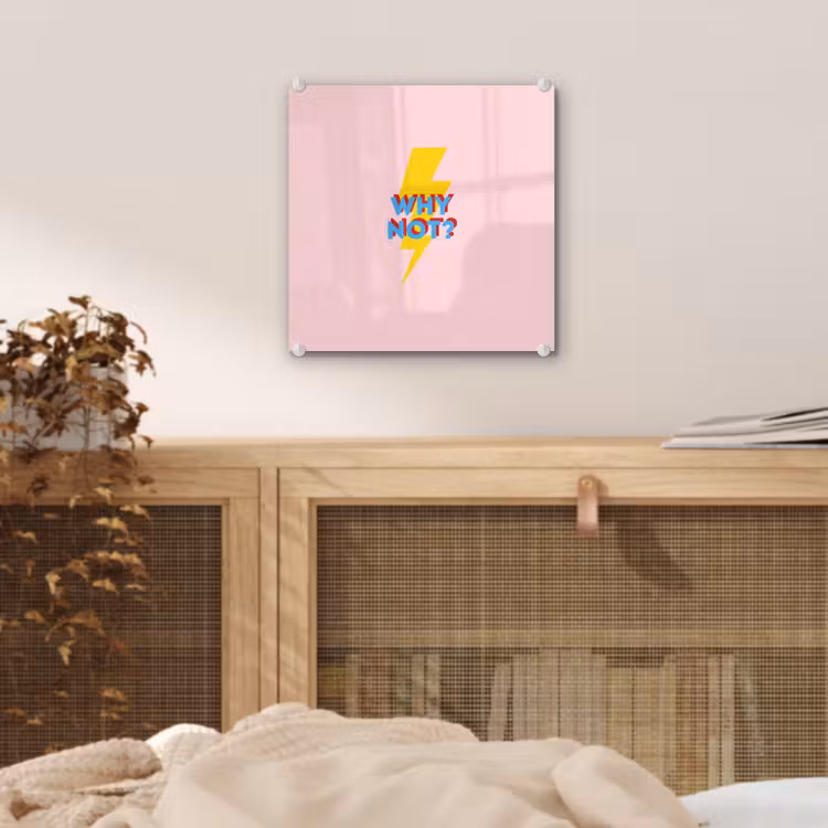 Why not - Bliksem - Roze plexiglas 5mm klein -sfeer4