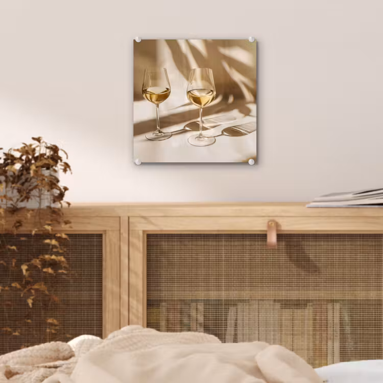 Wijn - Wijnglazen - Wit plexiglas 5mm klein -sfeer4
