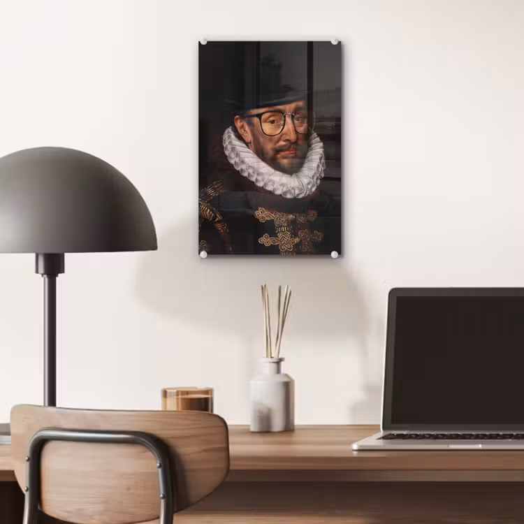 Willem van Oranje - Adriaen Thomasz - Bril plexiglas 5mm klein -sfeer6