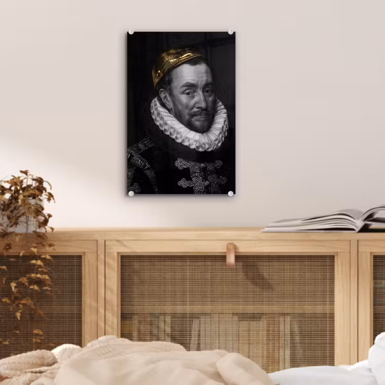 Willem van Oranje - Adriaen Thomasz - Goud plexiglas 5mm klein -sfeer4