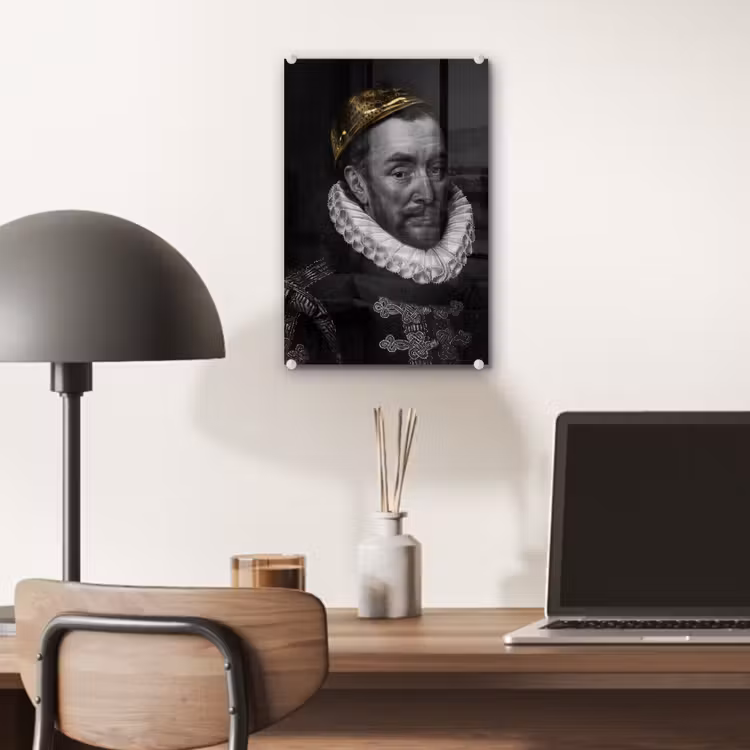 Willem van Oranje - Adriaen Thomasz - Goud plexiglas 5mm klein -sfeer6
