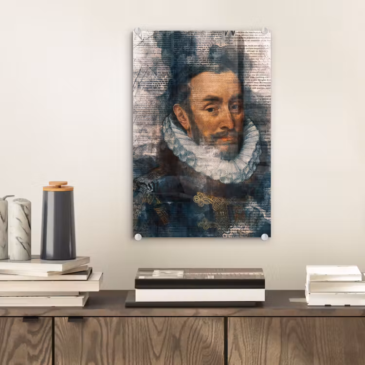 Willem van Oranje - Adriaen Thomasz - Krant plexiglas 5mm klein -sfeer1