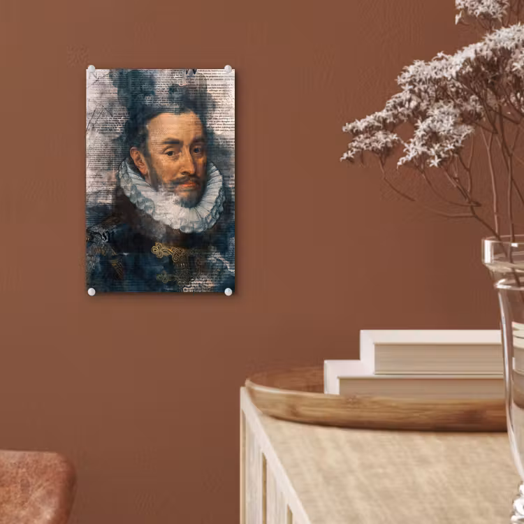 Willem van Oranje - Adriaen Thomasz - Krant plexiglas 5mm klein -sfeer5