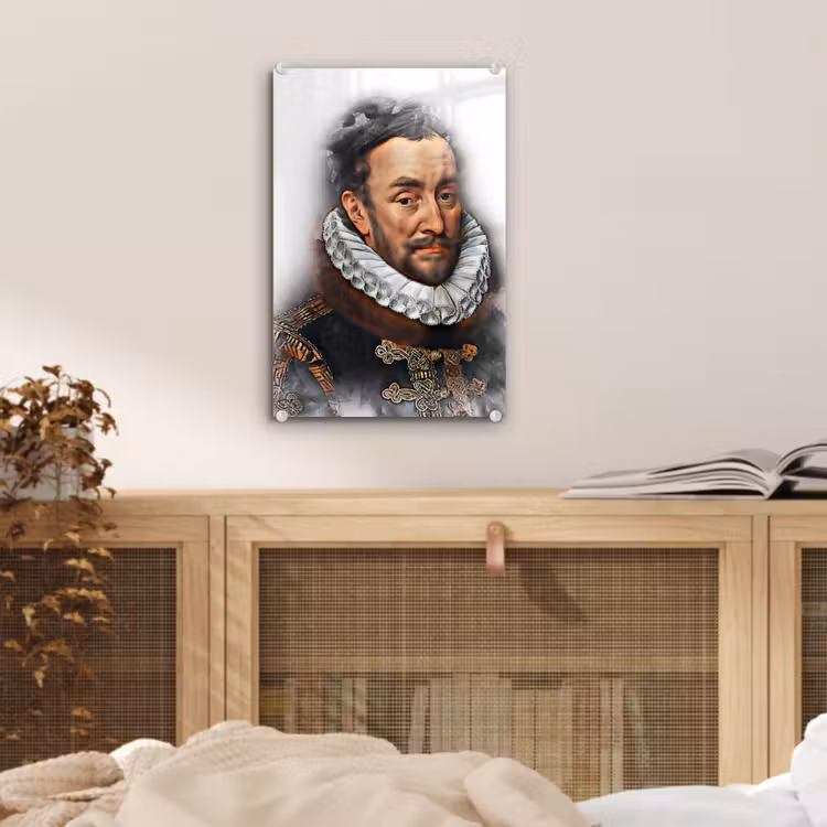 Willem van Oranje - Adriaen Thomasz - Rook plexiglas 5mm klein -sfeer4