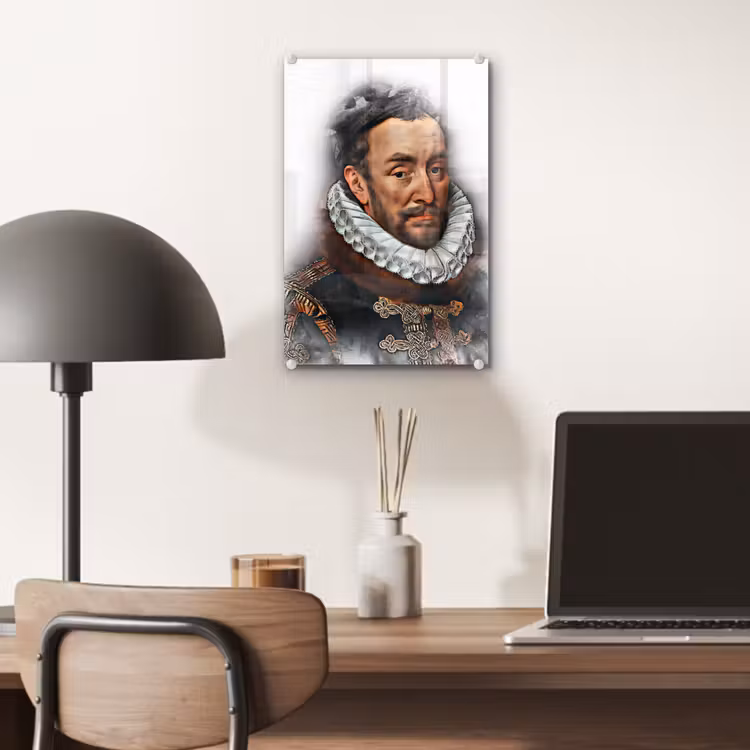 Willem van Oranje - Adriaen Thomasz - Rook plexiglas 5mm klein -sfeer6