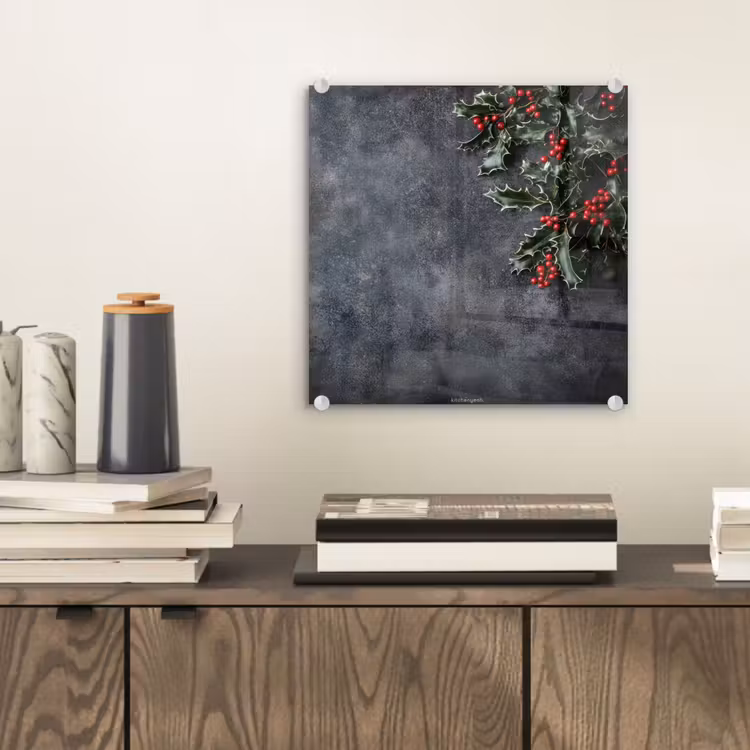 Winter - Hulst - Kerst - Beton plexiglas 5mm klein -sfeer1
