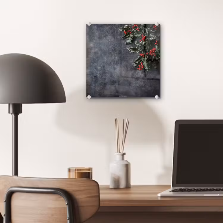 Winter - Hulst - Kerst - Beton plexiglas 5mm klein -sfeer6